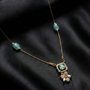 Aqua Bloom Invisible Chain Necklace
